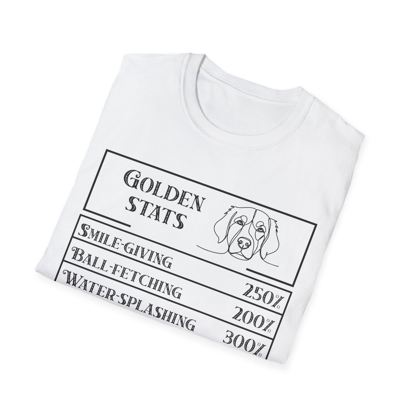 Golden Ritriever Stats T-Shirt