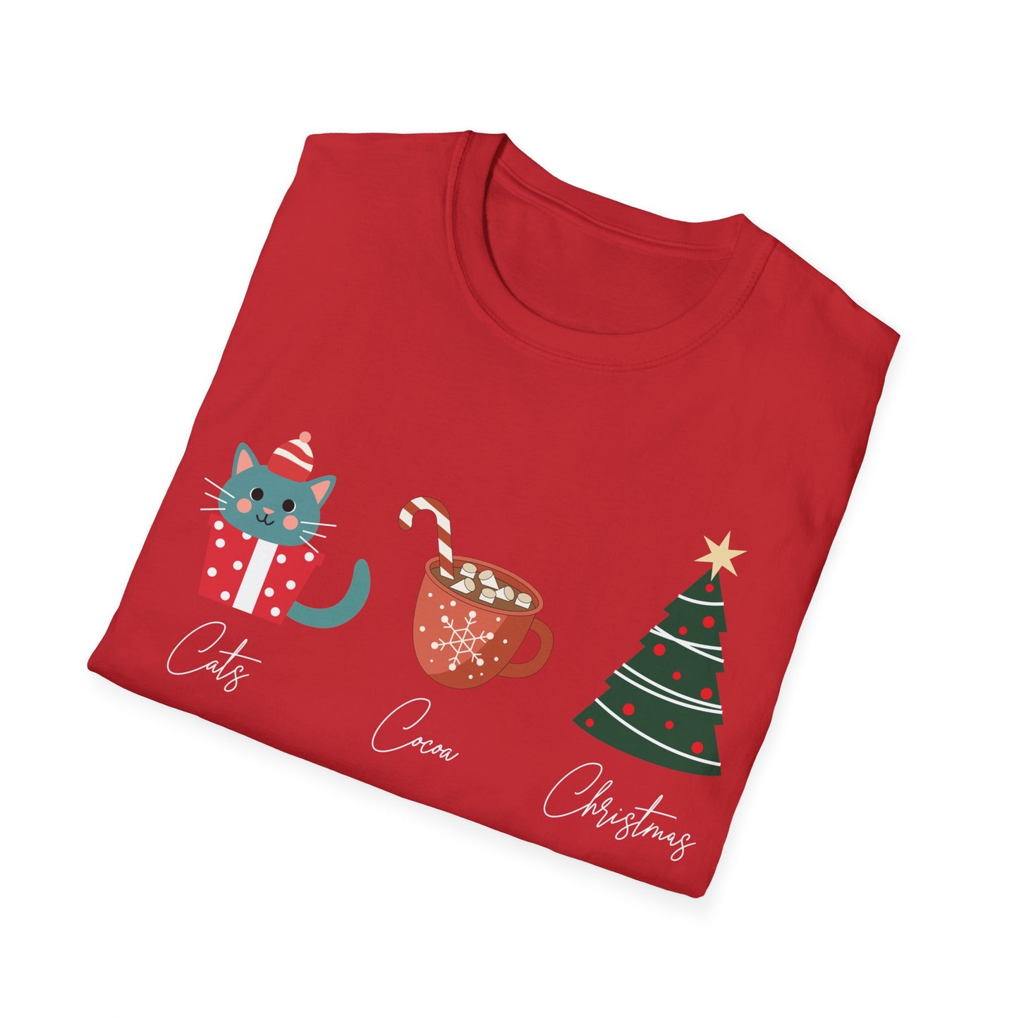 Cats, Cocoa, Christmas T-Shirt