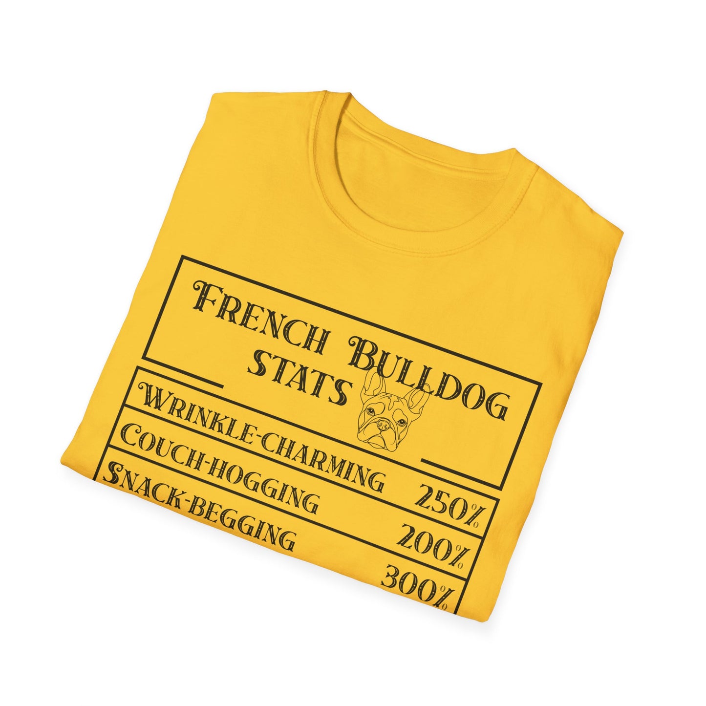 French Bulldog Stats T-Shirt