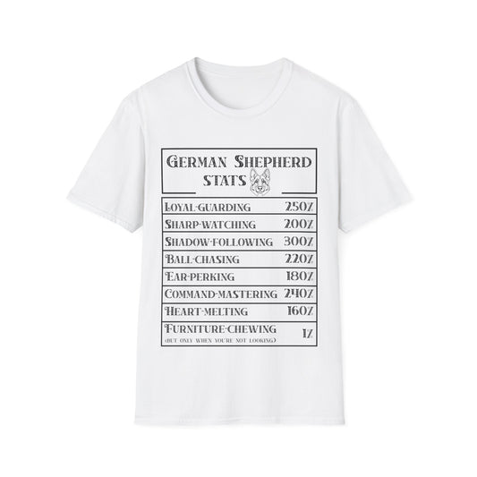 German Sherpherd Stats T-Shirt