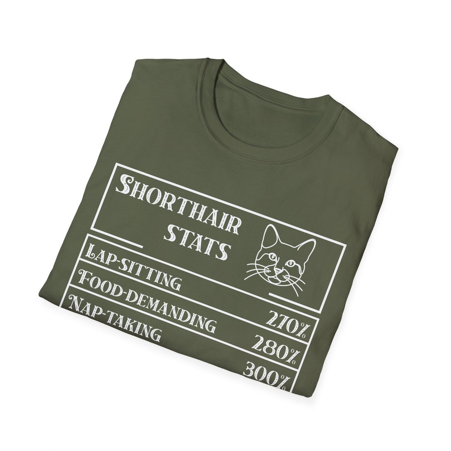 Domestic Shorthair Stats T-Shirt