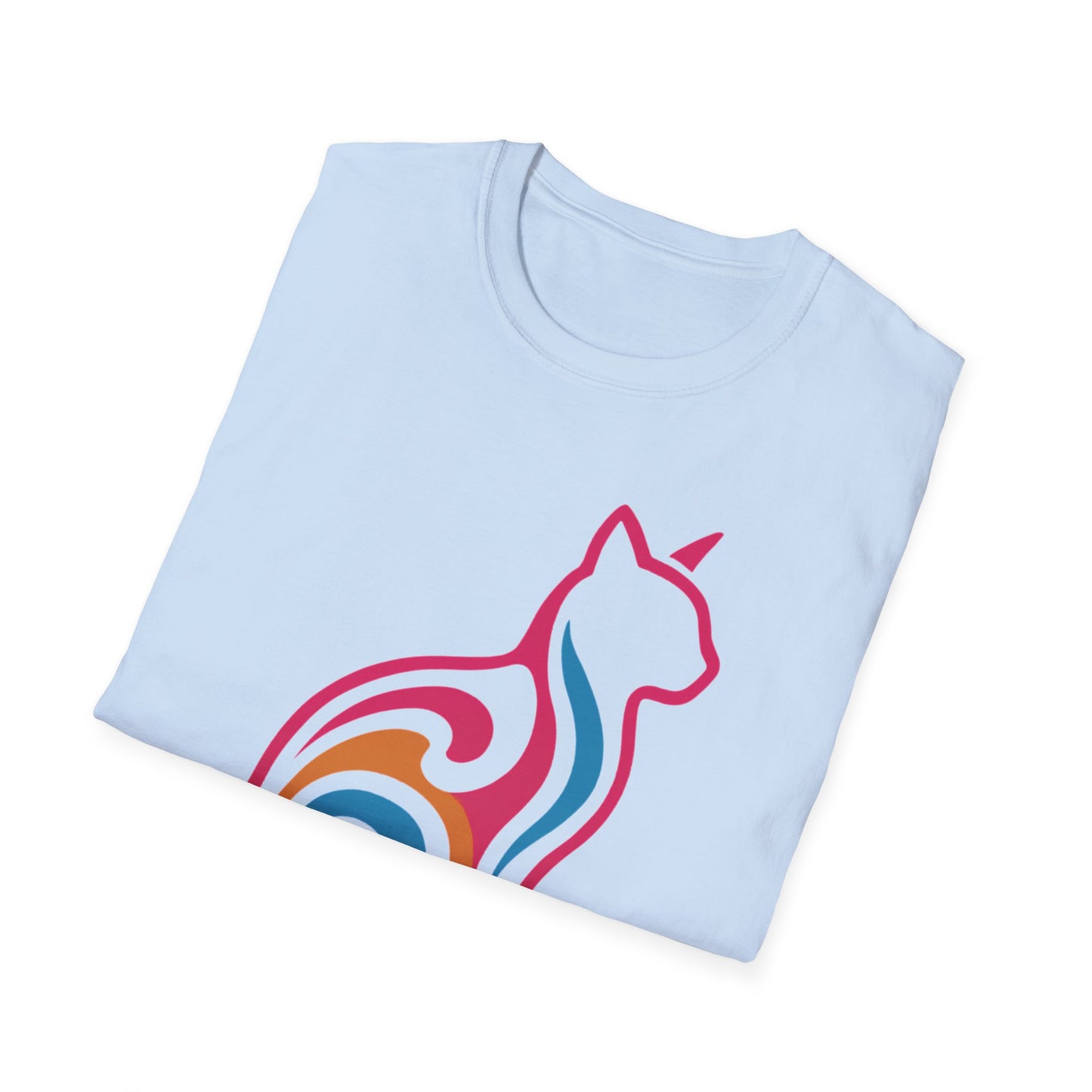 Psychedelic Cat Silhouette T-Shirt