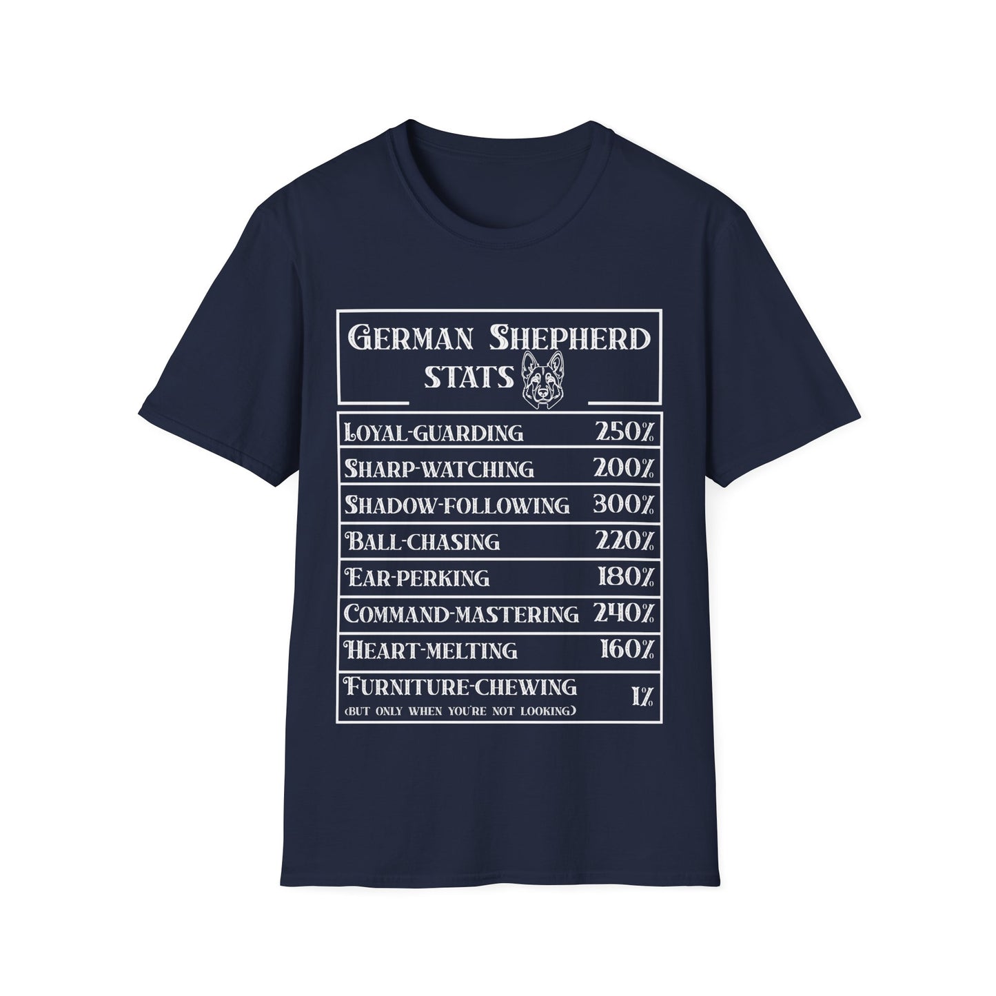 German Sherpherd Stats T-Shirt