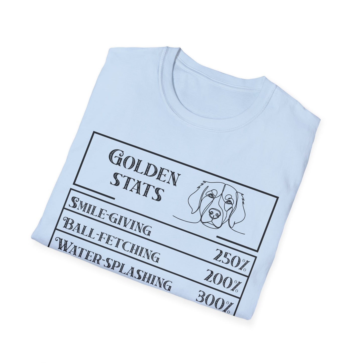 Golden Ritriever Stats T-Shirt