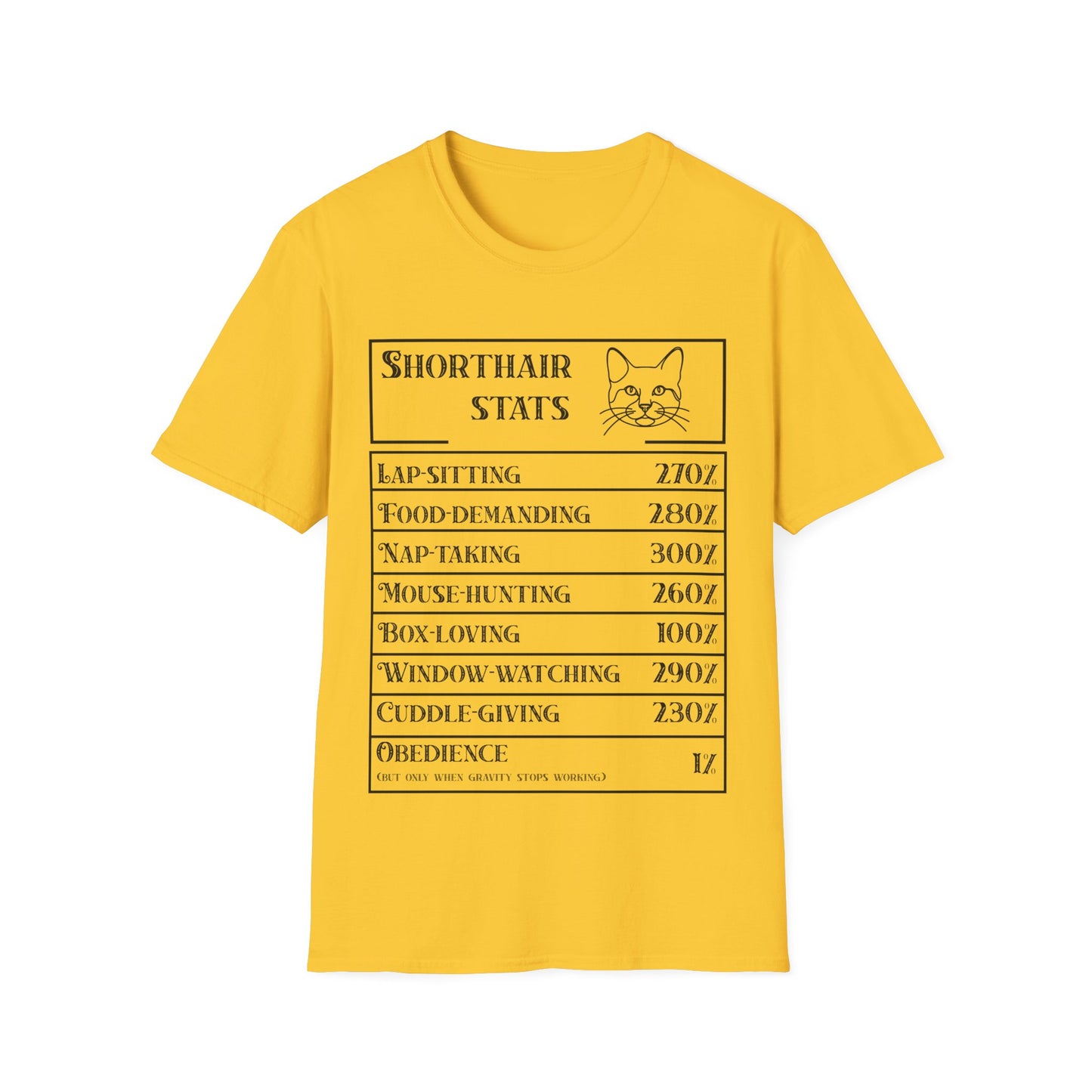 Domestic Shorthair Stats T-Shirt
