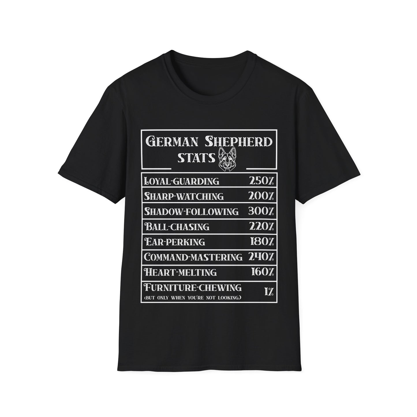 German Sherpherd Stats T-Shirt