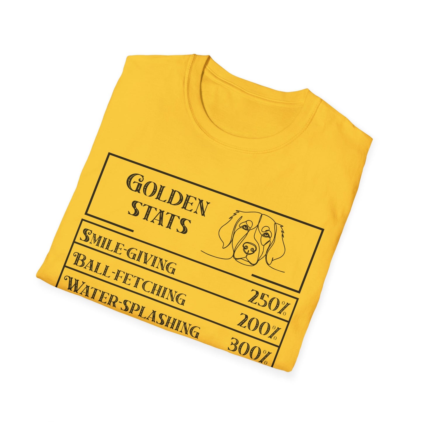 Golden Ritriever Stats T-Shirt