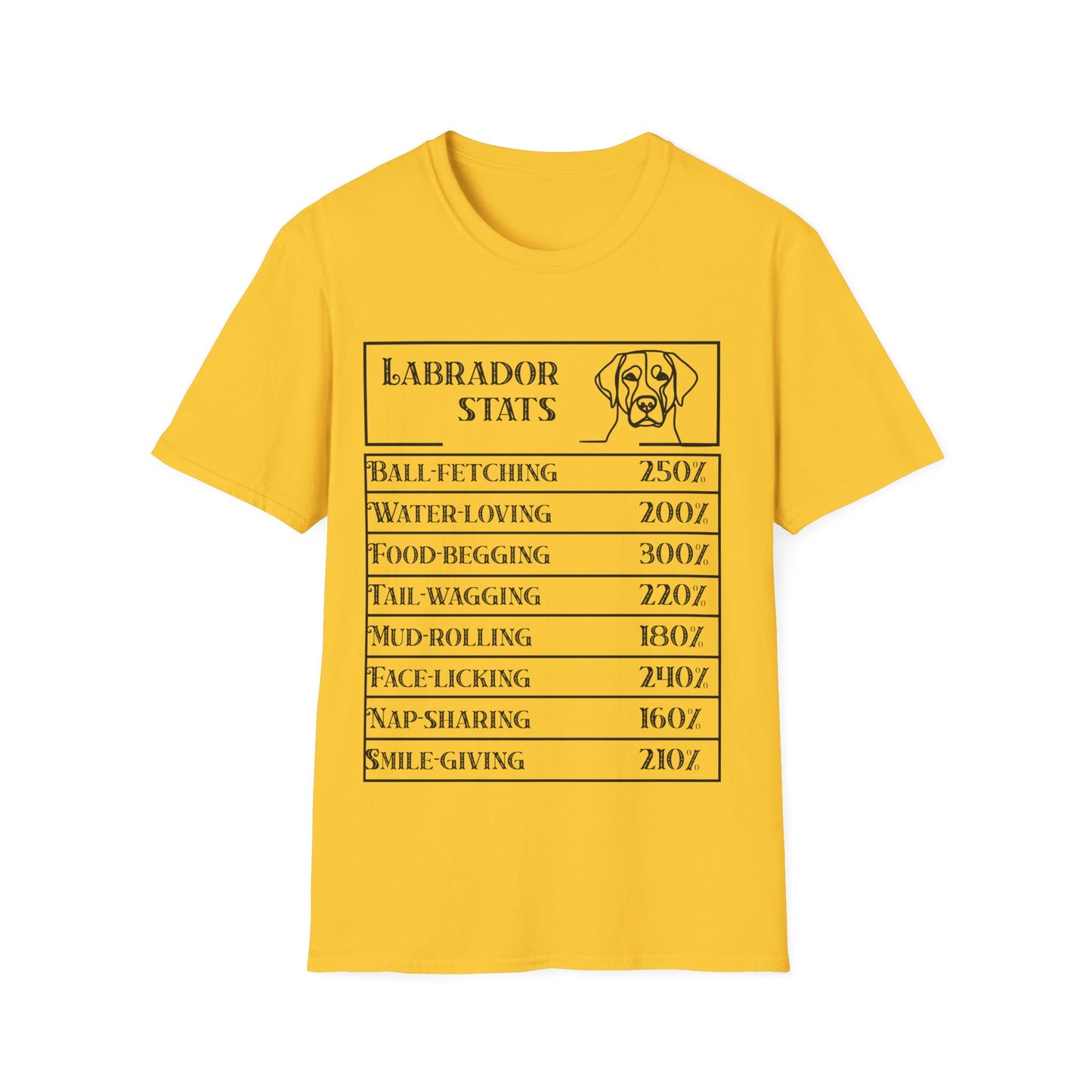 Labrador Stats T-Shirt