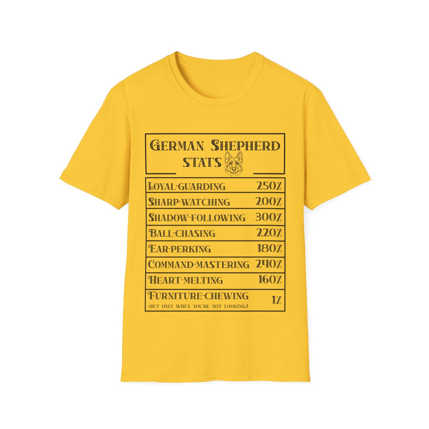 German Sherpherd Stats T-Shirt