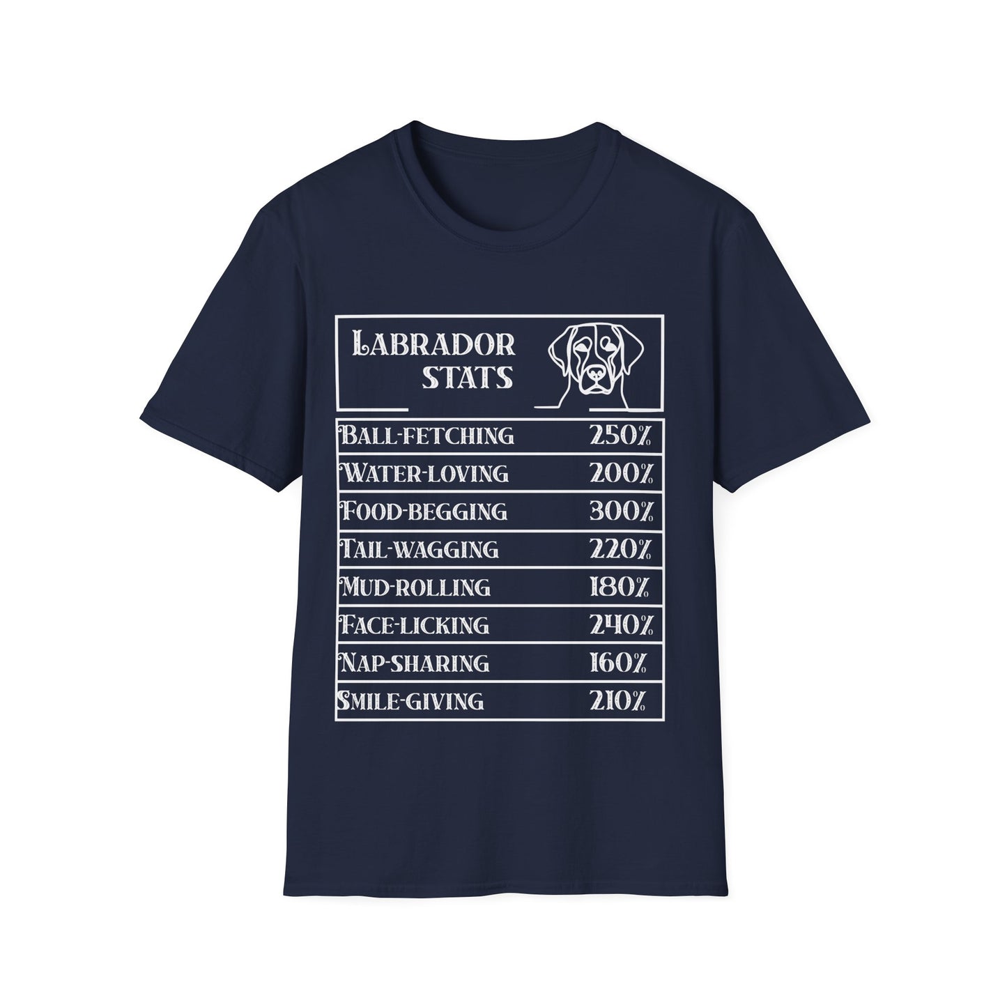 Labrador Stats T-Shirt