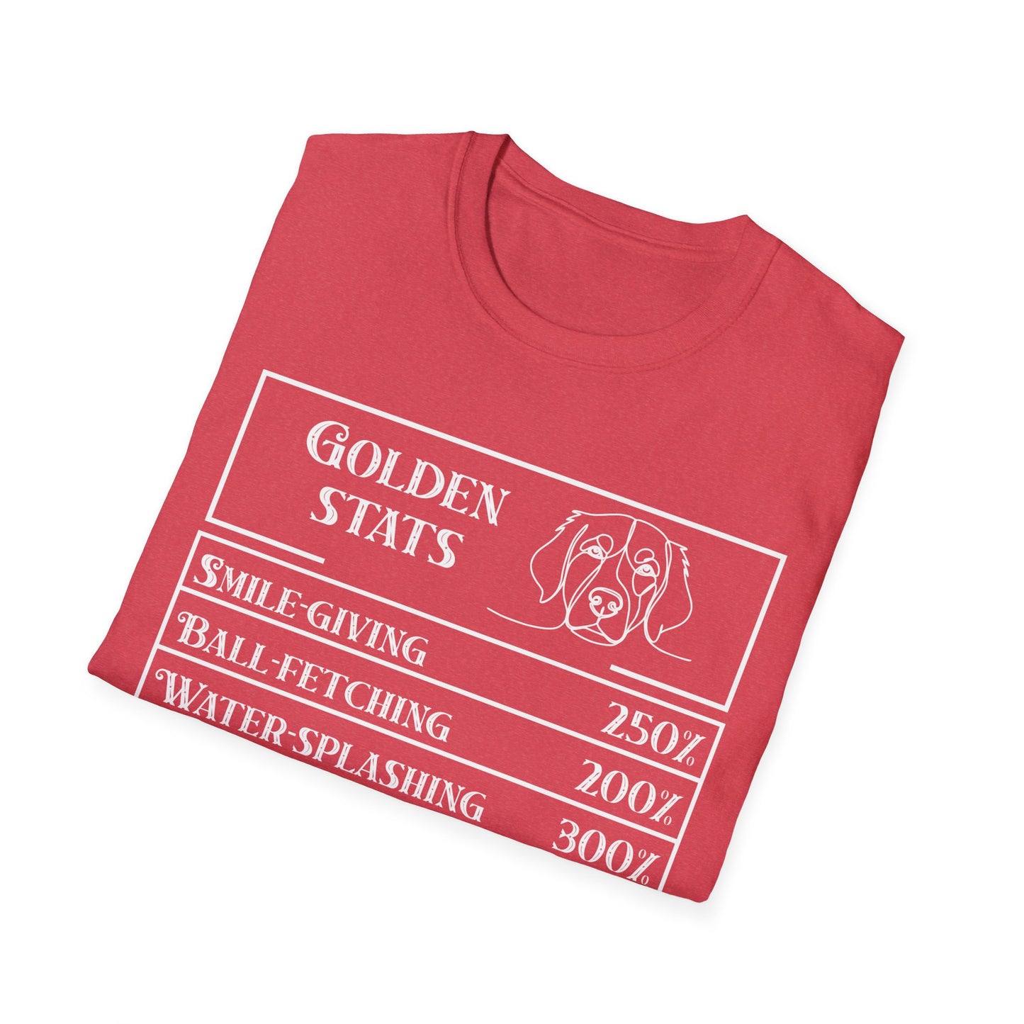 Golden Ritriever Stats T-Shirt