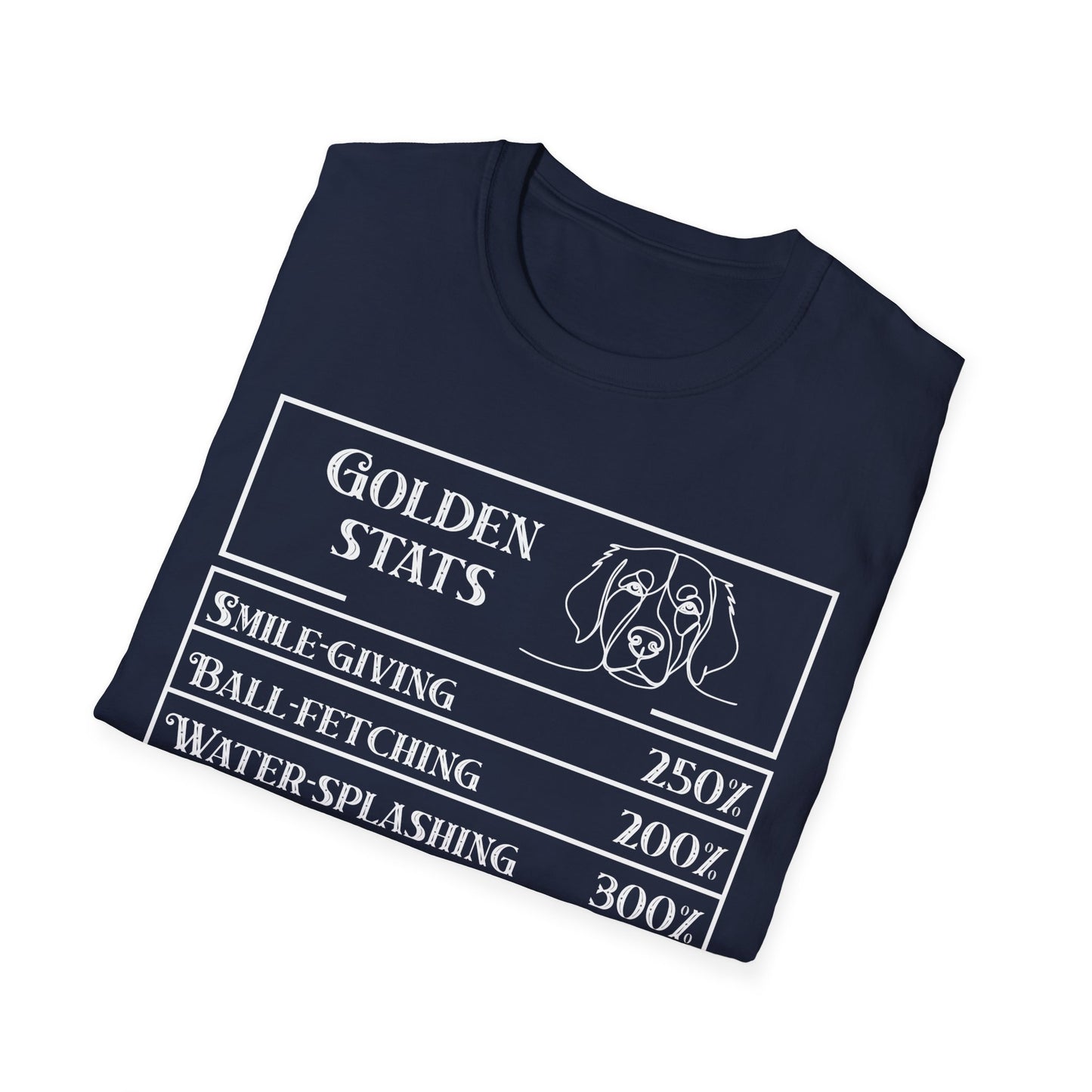 Golden Ritriever Stats T-Shirt