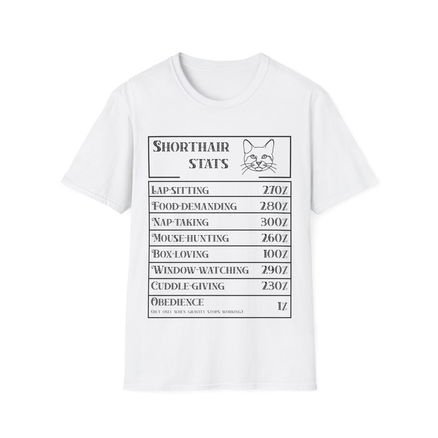 Domestic Shorthair Stats T-Shirt