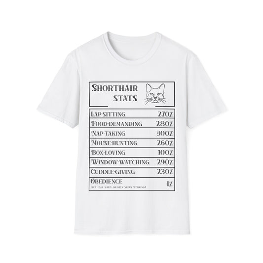 Domestic Shorthair Stats T-Shirt