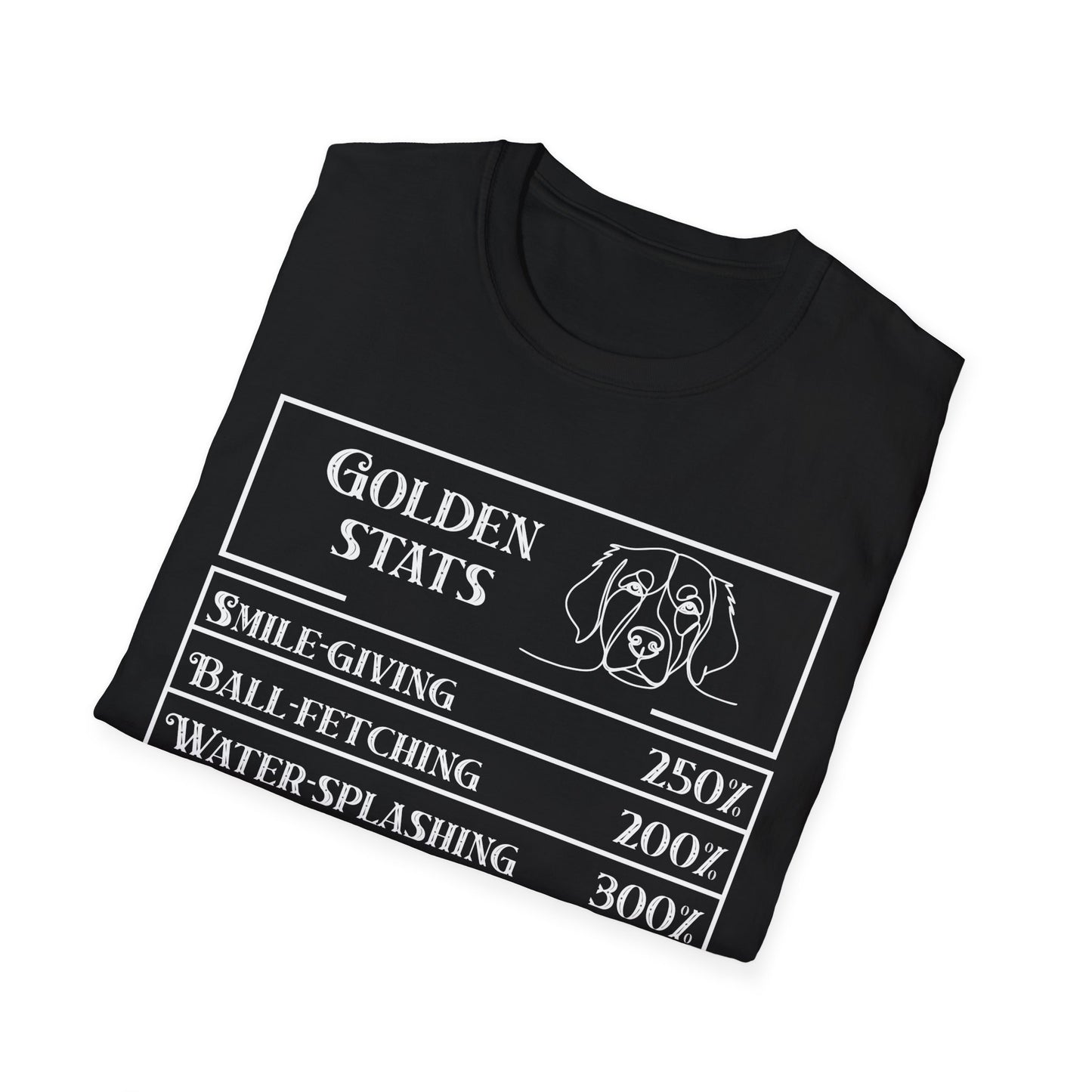 Golden Ritriever Stats T-Shirt