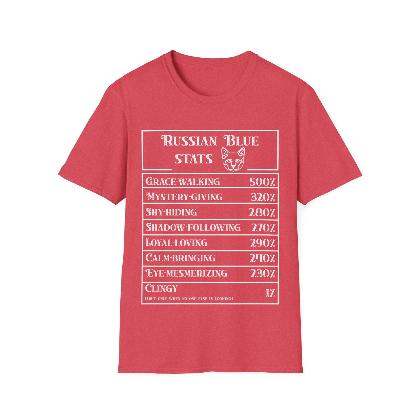 Russian Blue Stats T-Shirt
