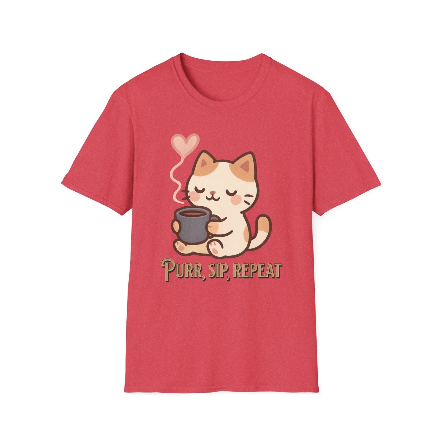 Cozy Cat, Coffee Hug Kawai T-Shirt
