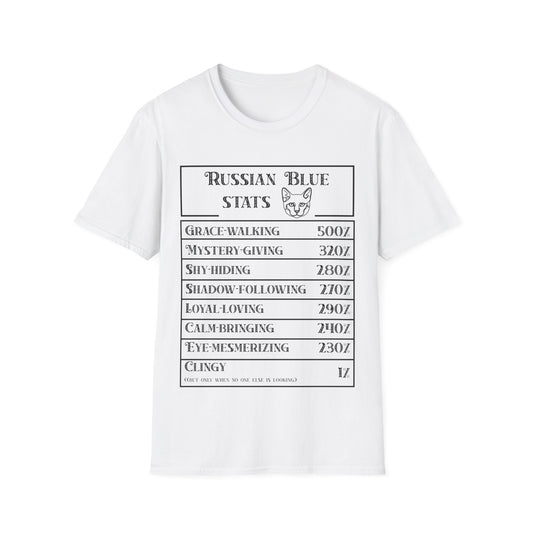 Russian Blue Stats T-Shirt