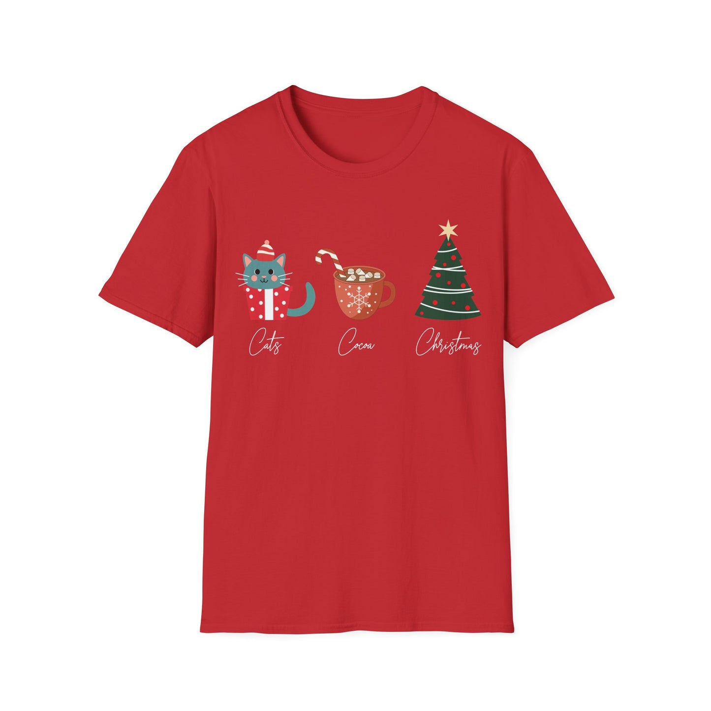 Cats, Cocoa, Christmas T-Shirt