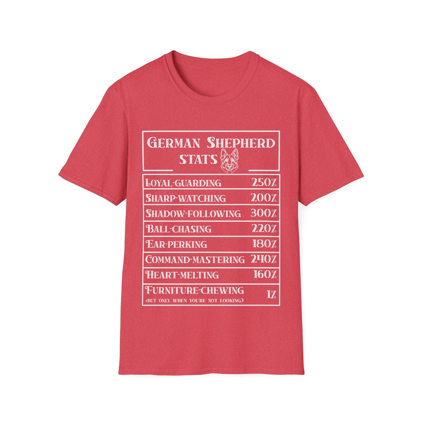German Sherpherd Stats T-Shirt