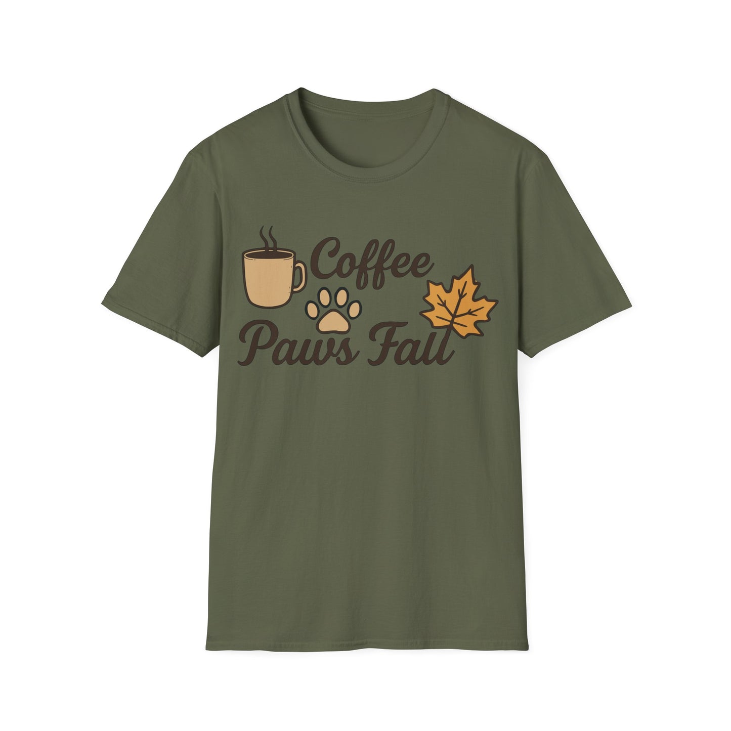 Coffee, Paws & Fall T-Shirt