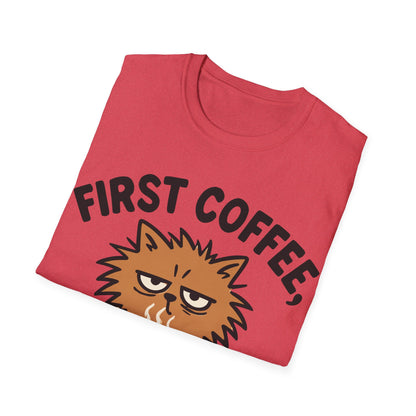 First Coffee, Then Meow T-Shirt
