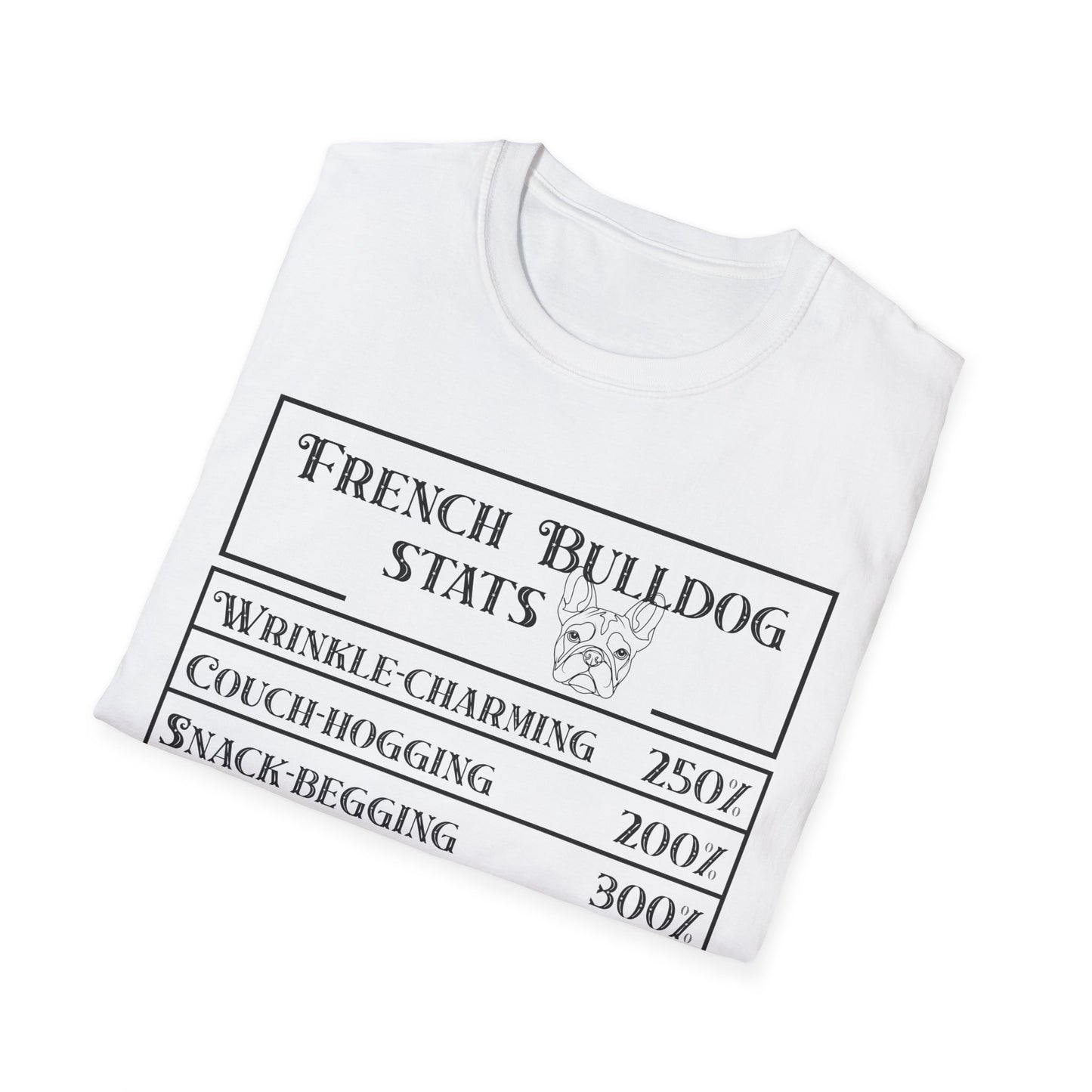 French Bulldog Stats T-Shirt
