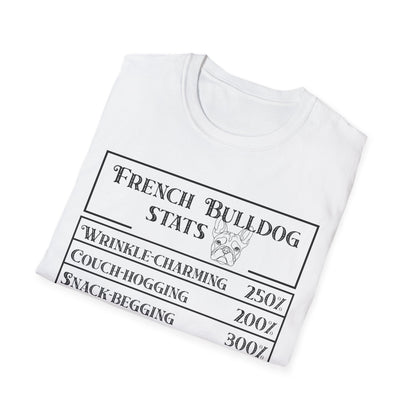 French Bulldog Stats T-Shirt