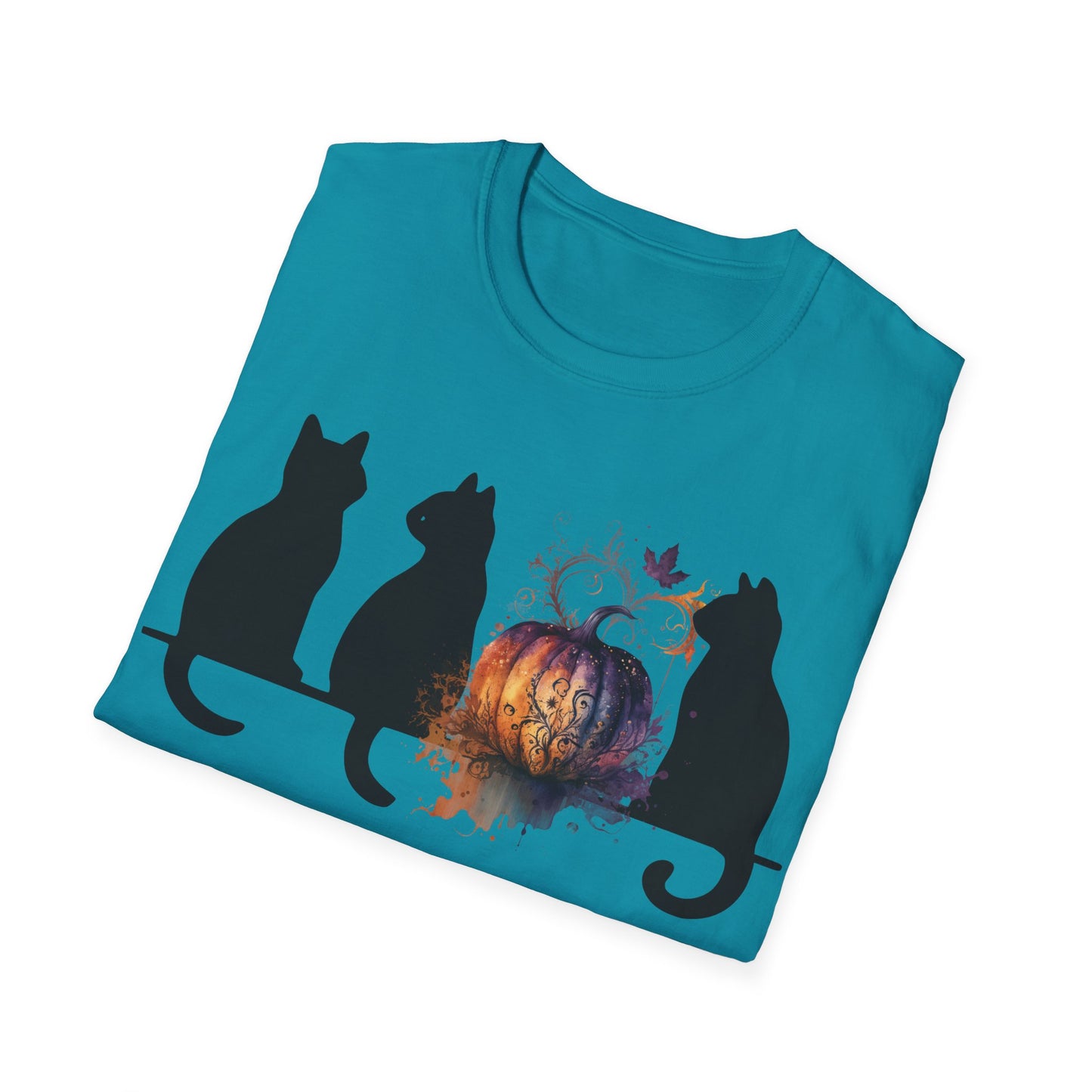 Black Cats And Pumpkin T-Shirt