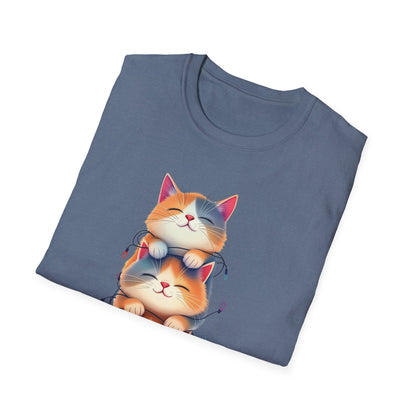 Playful Cats Stacked Vertically T-Shirt