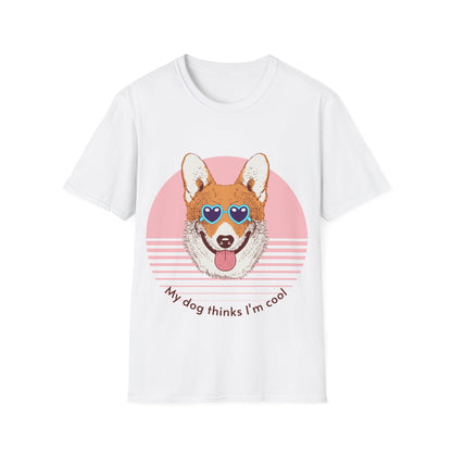 Cool Corgi Dog T-Shirt, Cute Dog Lover Gift, Pet Owner Tee, Funny Animal Shirt, Casual Wear