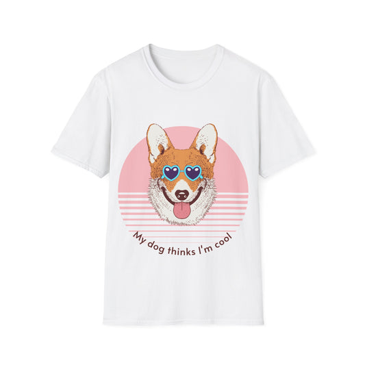 Cool Corgi Dog T-Shirt, Cute Dog Lover Gift, Pet Owner Tee, Funny Animal Shirt, Casual Wear