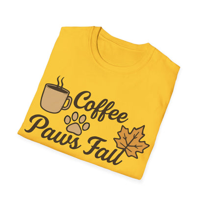 Coffee, Paws & Fall T-Shirt