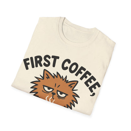 First Coffee, Then Meow T-Shirt
