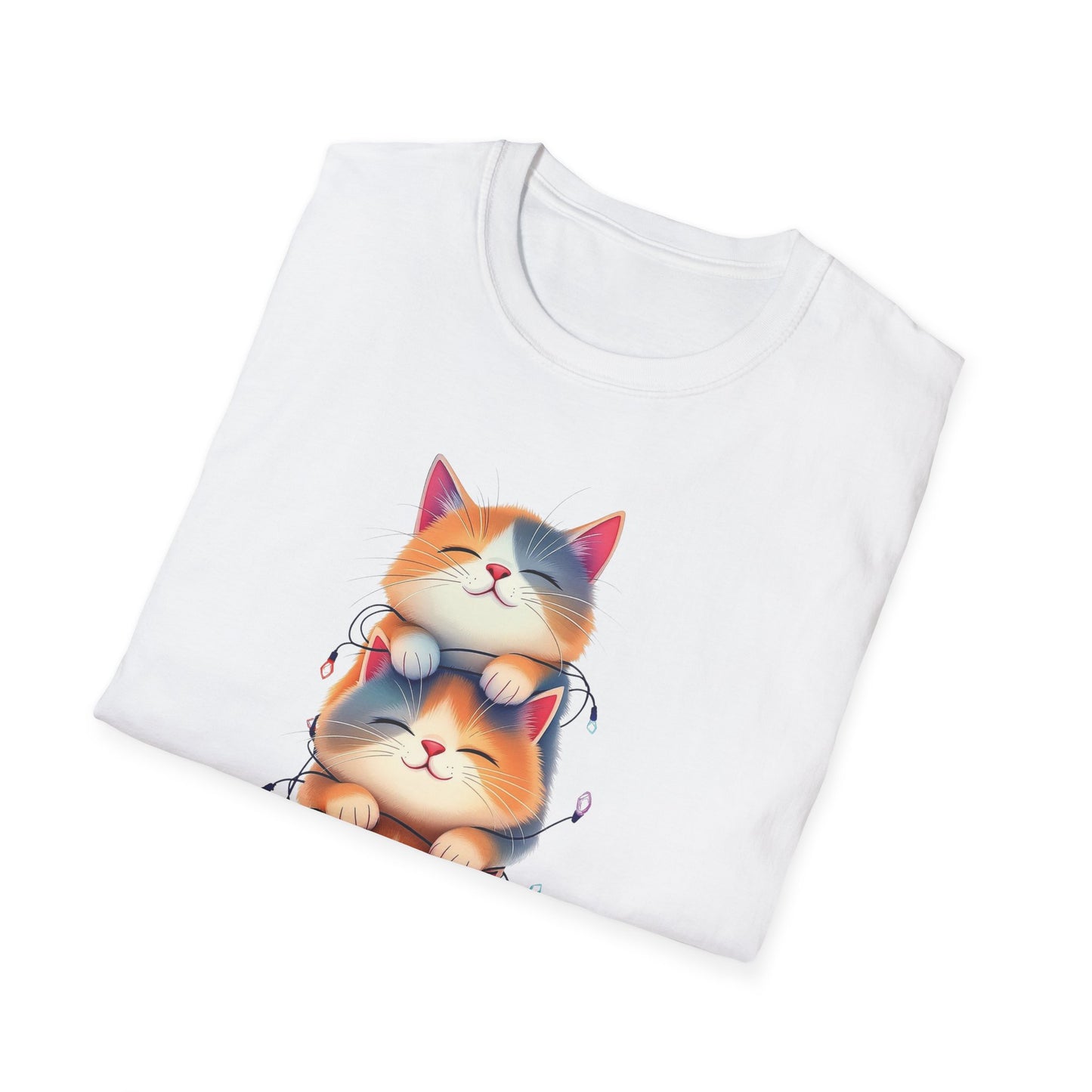 Playful Cats Stacked Vertically T-Shirt