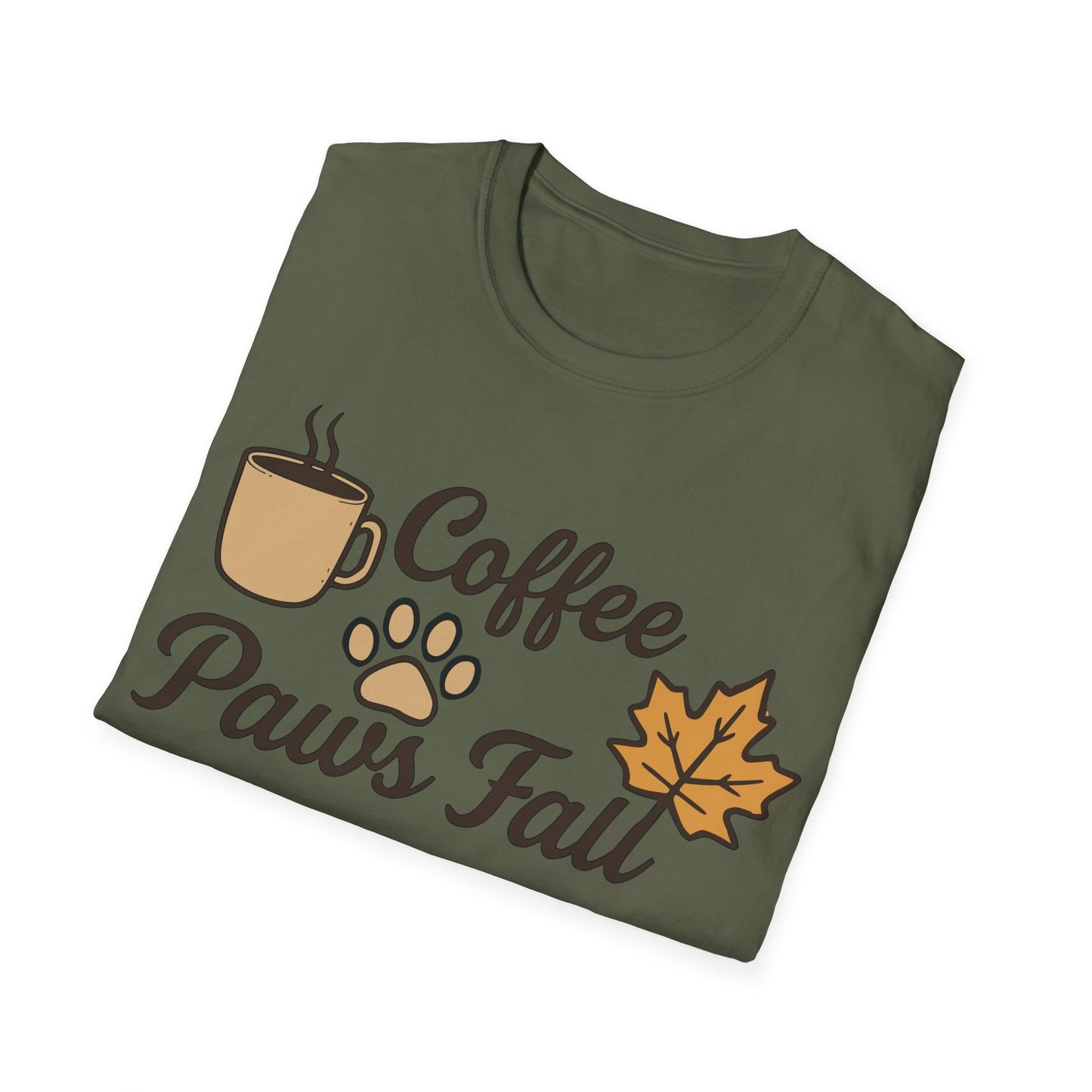 Coffee, Paws & Fall T-Shirt