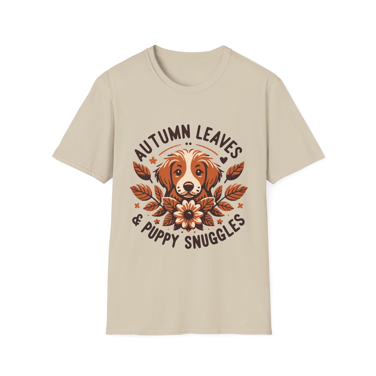 Autumn Leaves & Puppy Snuggles T-Shirt