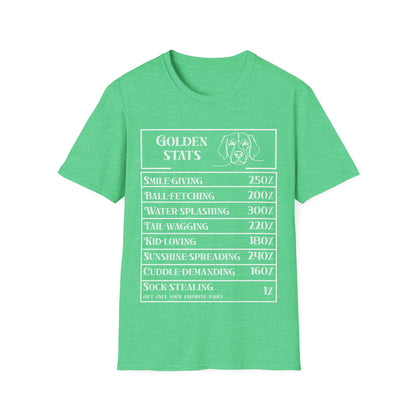 Golden Ritriever Stats T-Shirt