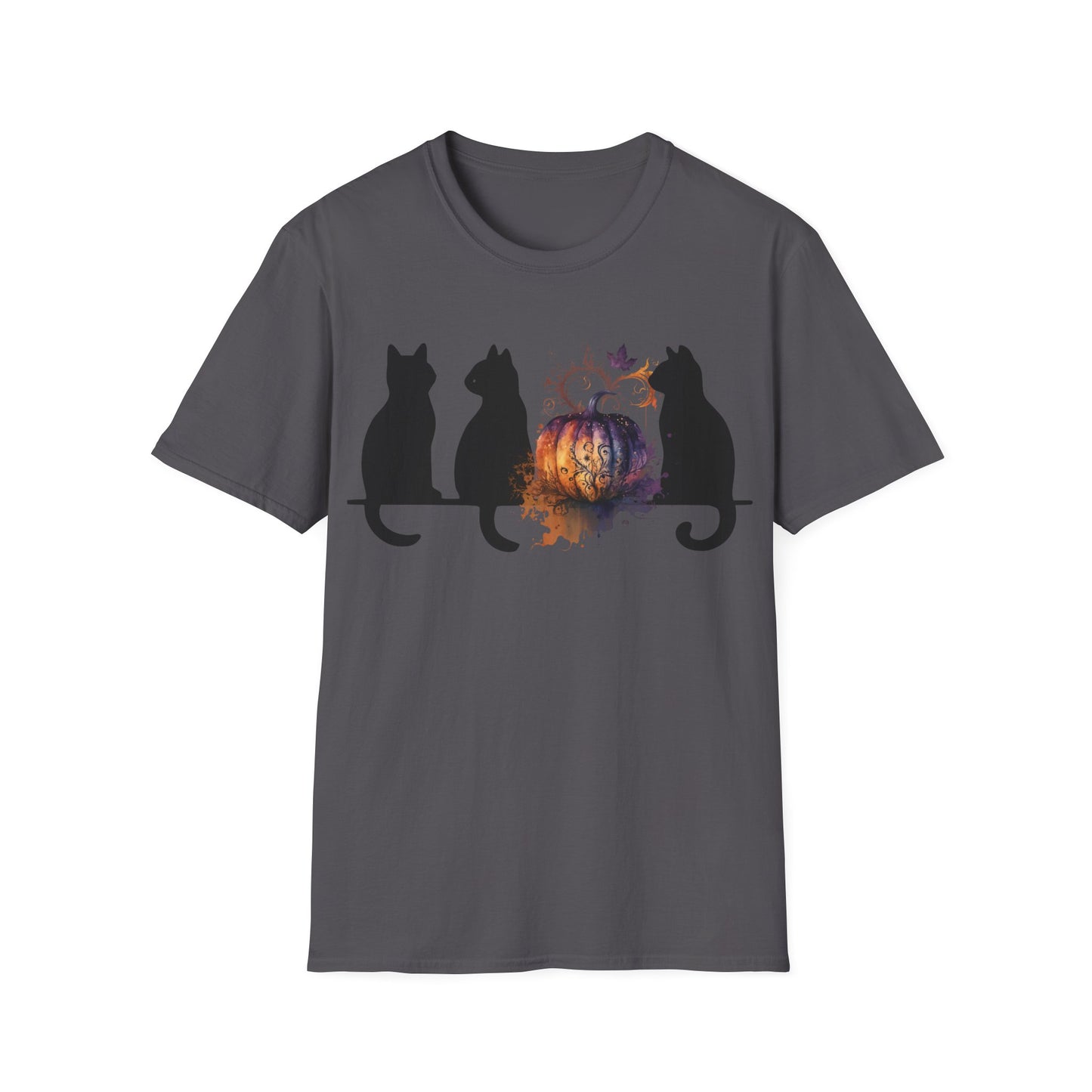 Halloween Cats And Pumpkin T-Shirt