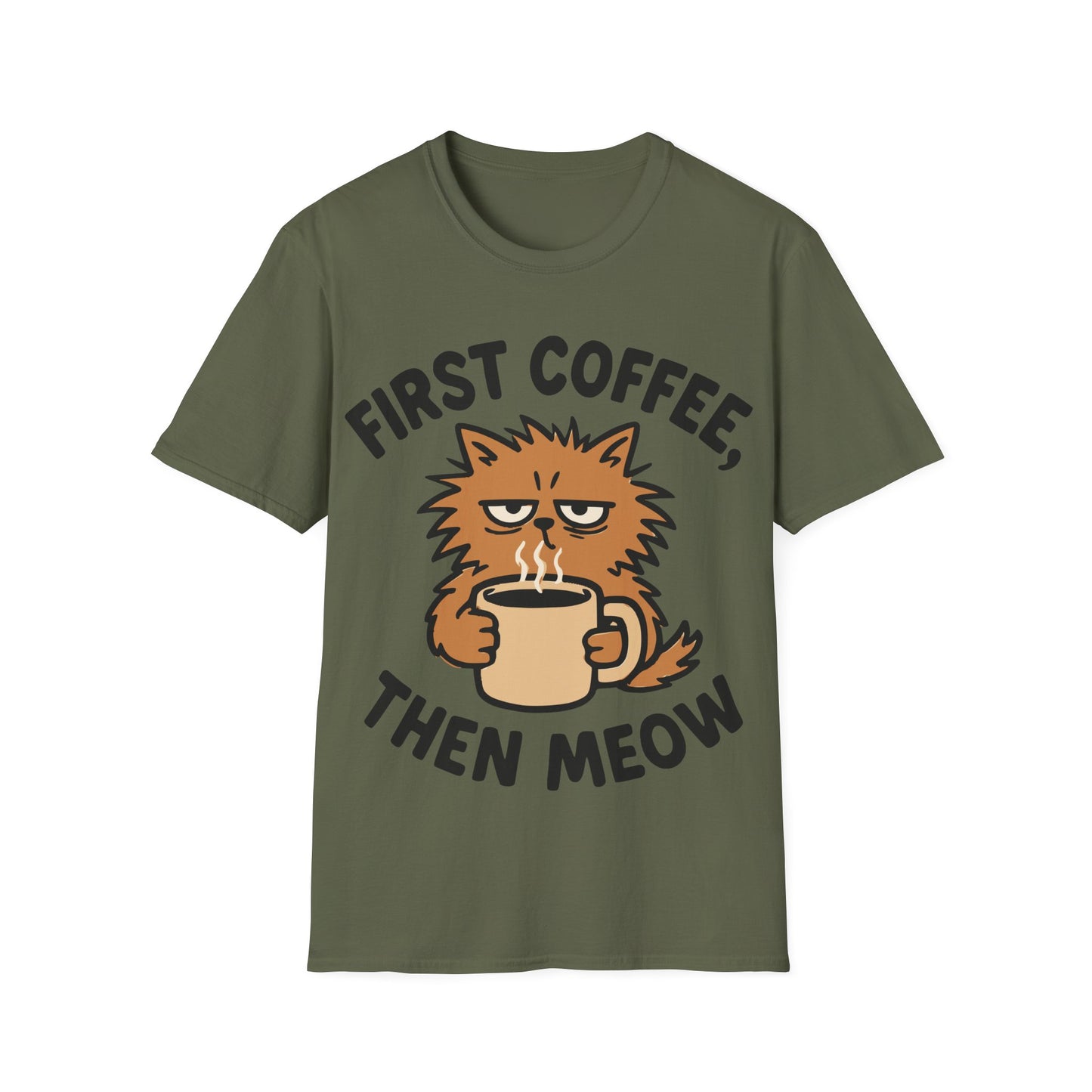 First Coffee, Then Meow T-Shirt