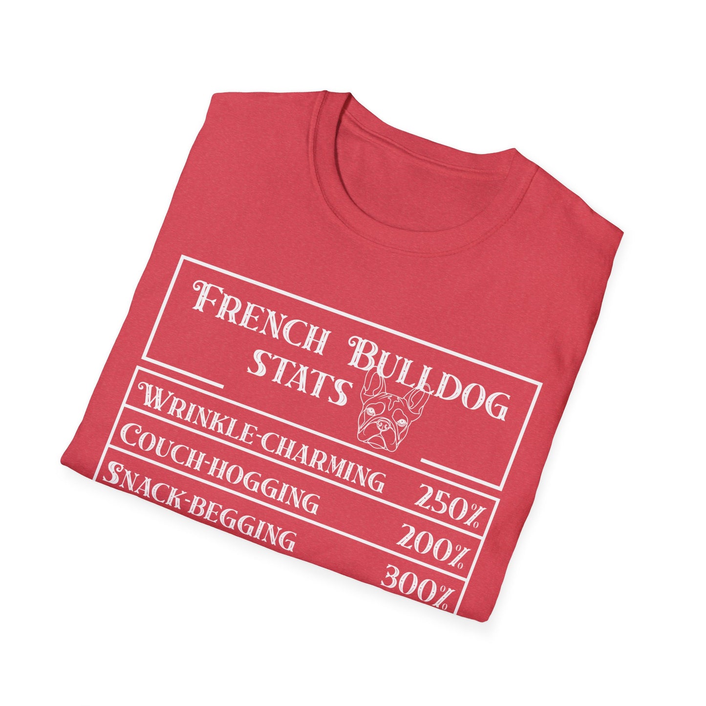 French Bulldog Stats T-Shirt
