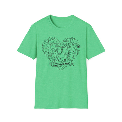 Heart Made Of Dogs T-Shirt