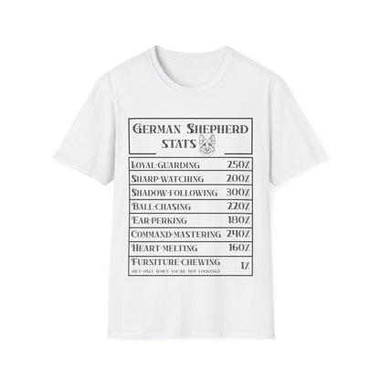 German Sherpherd Stats T-Shirt
