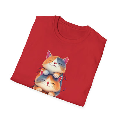Playful Cats Stacked Vertically T-Shirt
