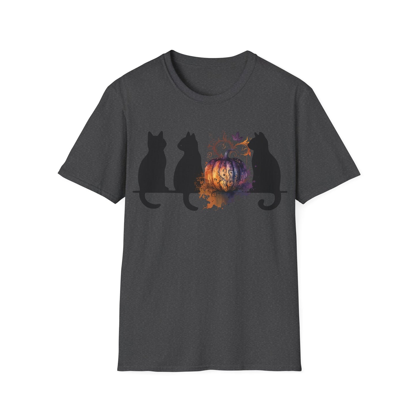 Halloween Cats And Pumpkin T-Shirt