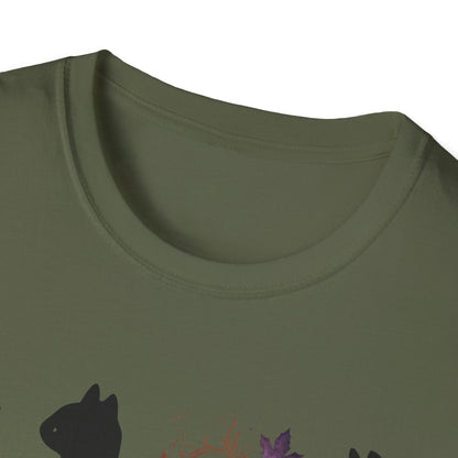 Black Cats And Pumpkin T-Shirt
