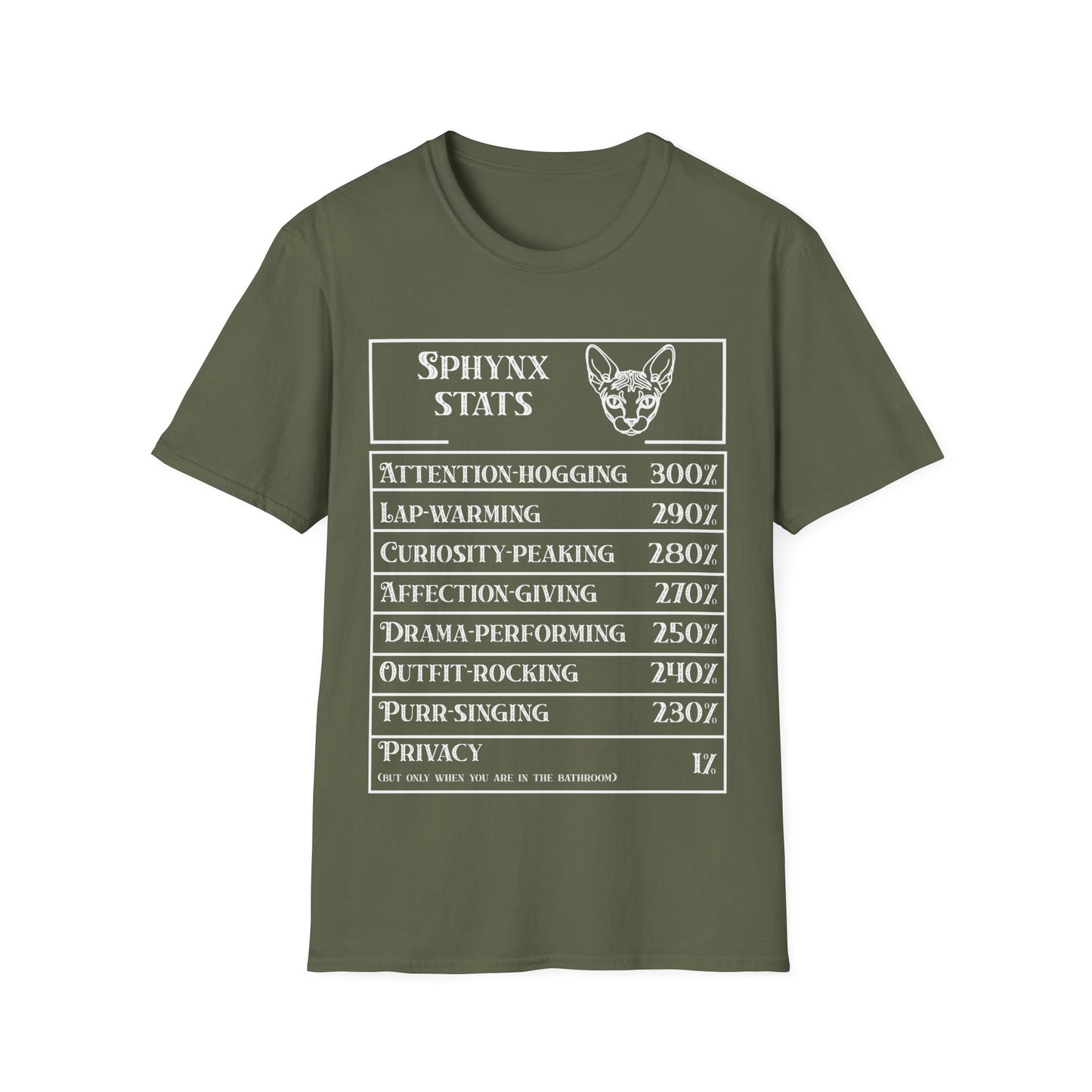Sphynx Stats T-Shirt