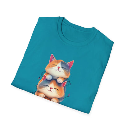 Playful Cats Stacked Vertically T-Shirt