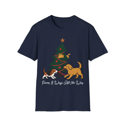Playful Pups And Curious Cat T-Shirt