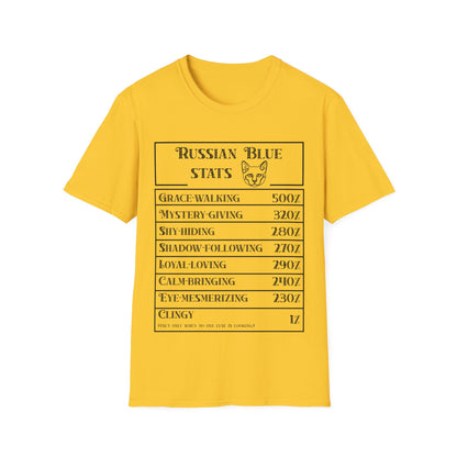 Russian Blue Stats T-Shirt